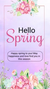 Hello Spring Story Map hello spring Template | PosterMyWall