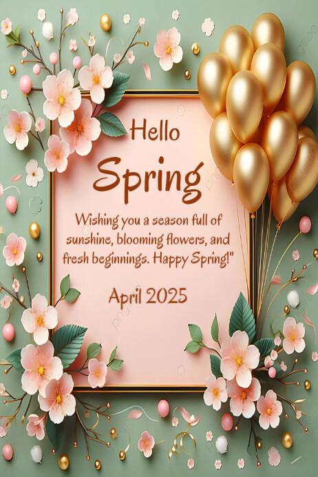 Copy of Hello Spring Poster | PosterMyWall