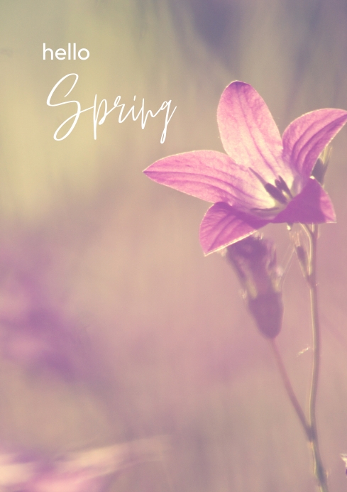 Spring Poster Hello Spring F Hello Spring Poster Template | PosterMyWall