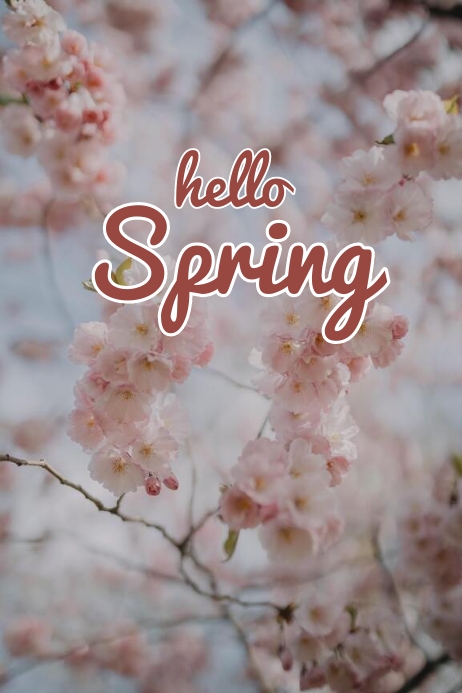 Hello Spring Poster Template | PosterMyWall