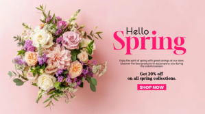 粉色 Spring Sale Digital Display Template