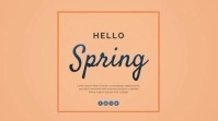 Hello Spring Social Media Greeting Digital Display (16:9) template