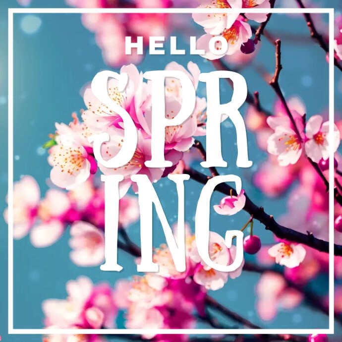 Hello Spring Social Media Post Template | PosterMyWall