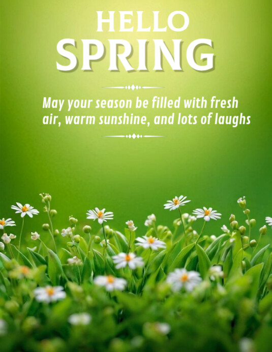 Hello Spring template 2025 Flyer (US Letter)