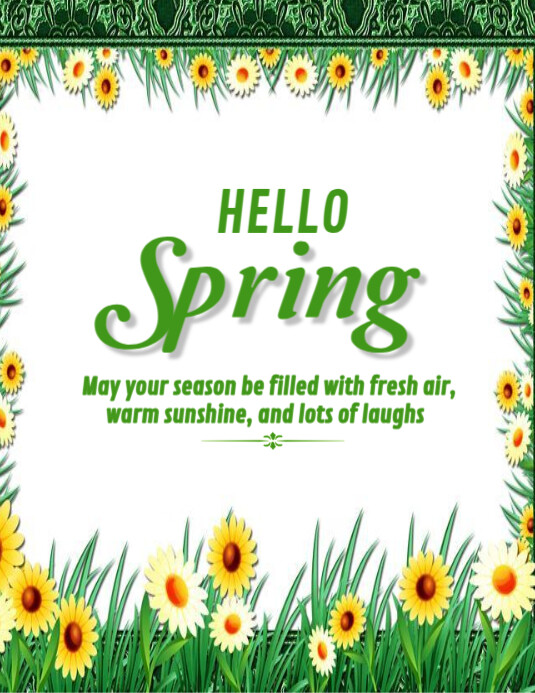 Hello Spring template 2025 Flyer (US Letter)
