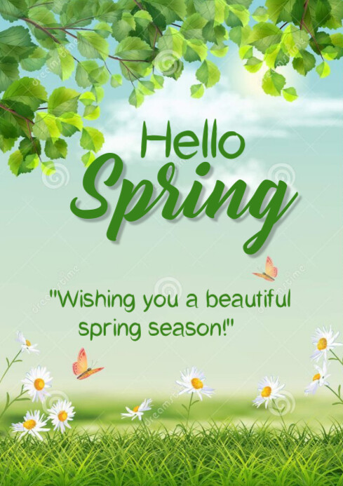 Copy of Hello Spring Template 2025 | PosterMyWall