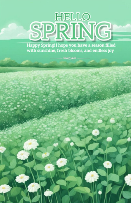 Hello Spring template 2025 小报