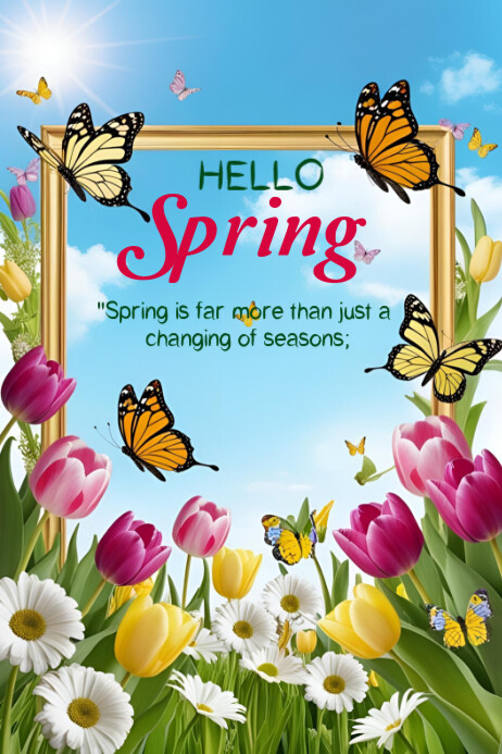 Hello Spring Template 2025 Iphosta