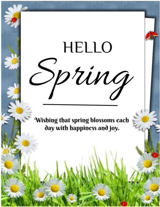 Hello spring template 2025 Volantino (US Letter)