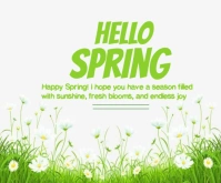 Hello Spring template 2025 Medium Rectangle