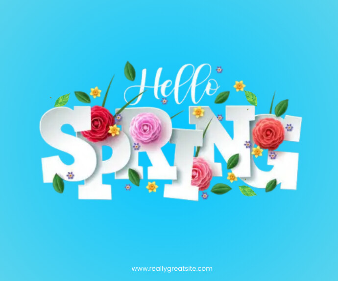 Hello Spring Template | PosterMyWall