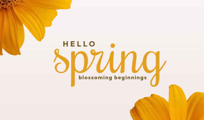 Hello Spring Template | PosterMyWall