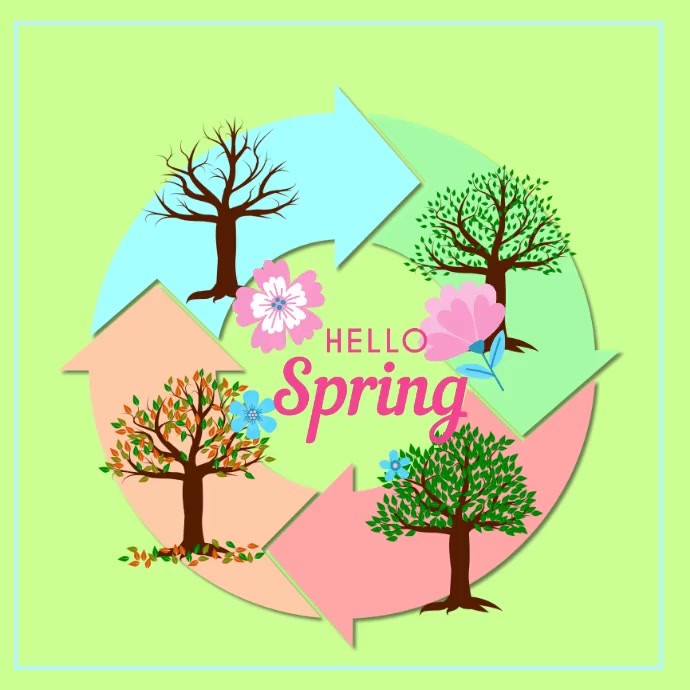 Hello Spring Video Hello spring video Template | PosterMyWall