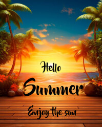 Hello Summer 2025 Instagram Portrait template