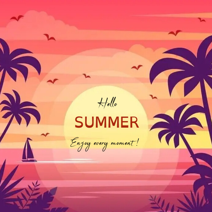 Hello 3719 Hello Summer Template | PosterMyWall