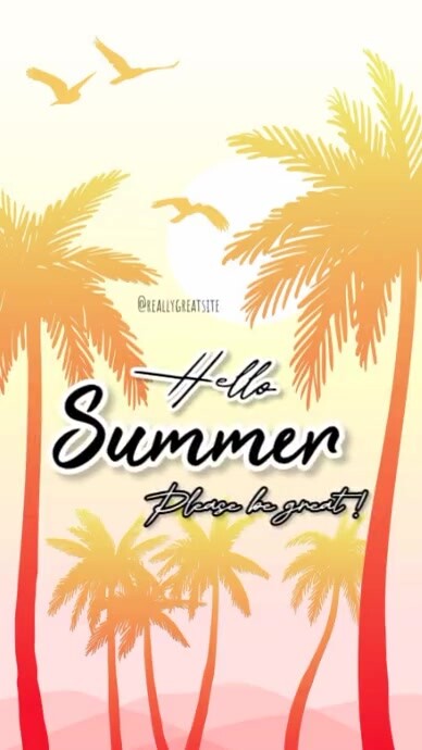 Hello Summer Instagram Story template