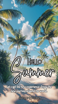 Hello Summer Instagram Story template