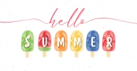 Hello Summer Imagen Compartida en Facebook template