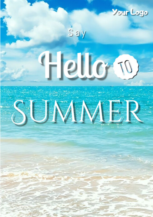 Hello  Summer A4 template