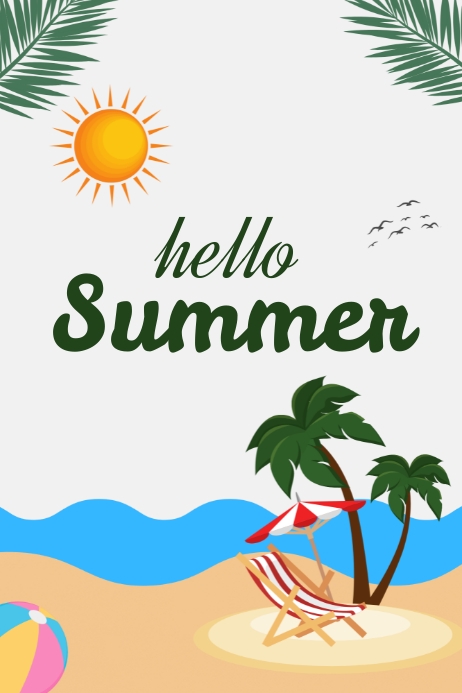 Copy of Hello Summer | PosterMyWall