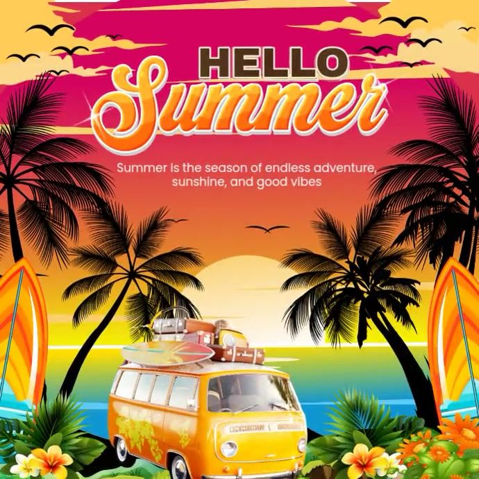 Summer Adventure Instagram Ad Template | PosterMyWall