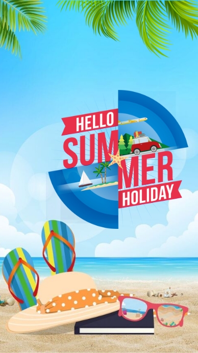 hello summer holiday Indaba yaku-Instagram template