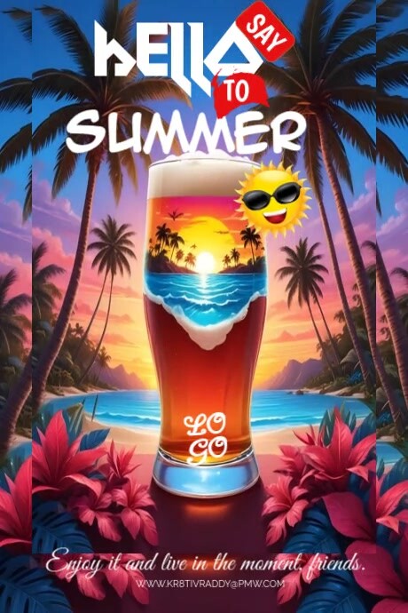 Hello Summer Poster 海报 template