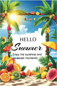 Hello summer template 2025 Poster
