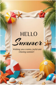 Hello summer template 2025 Iphosta