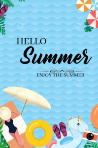 Hello summer template 2025 Poster