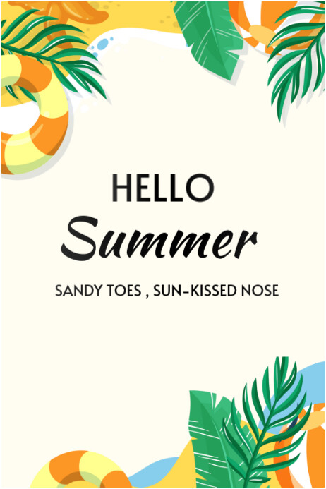 Hello summer template 2025 Iphosta