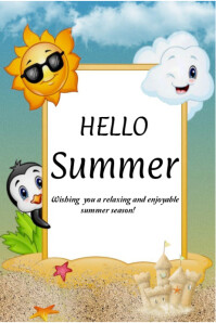 Hello summer template 2025 Poster