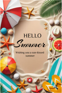 Hello summer template 2025 Poster