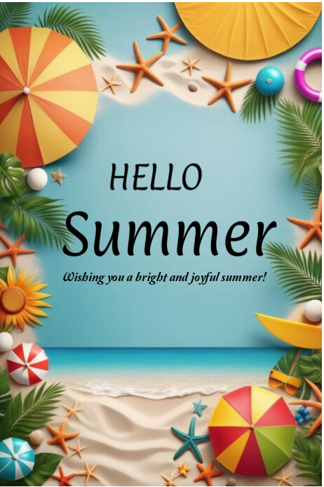 Hello summer template 2025 Iphosta