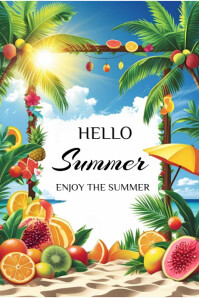 Hello summer templete 2025 Poster template
