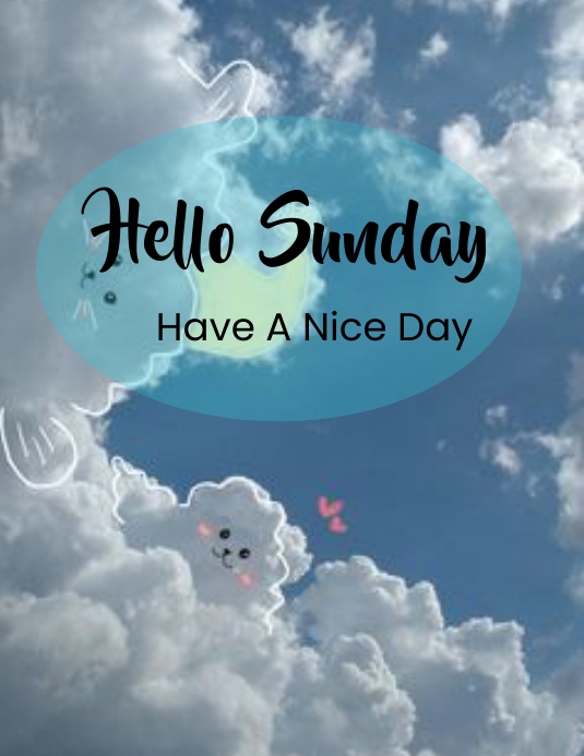 Hello sunday Template | PosterMyWall