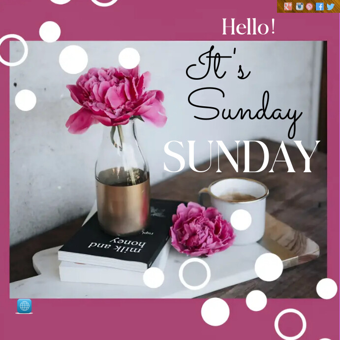 Hello Sunday Template | PosterMyWall
