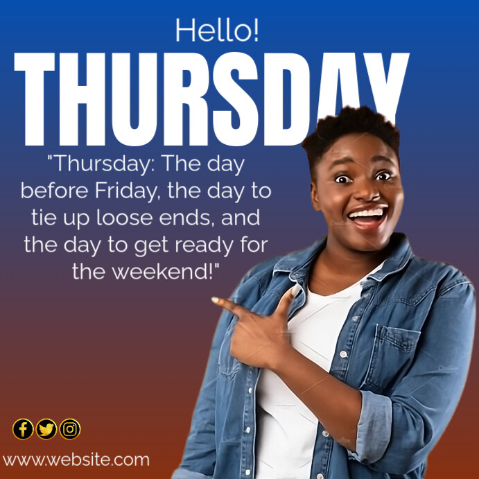 Copy of Thursday Greetings | PosterMyWall