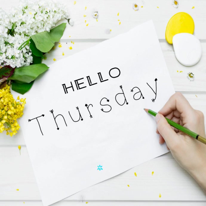 Hello! Thursday Rocks Hello Thursday Template | PosterMyWall
