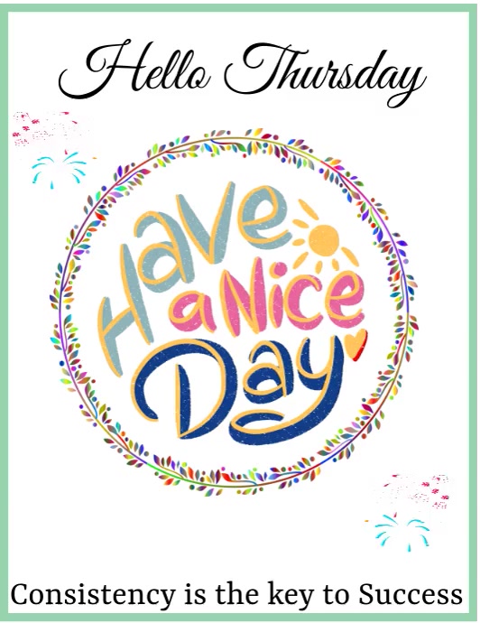 hello Thursday Template | PosterMyWall