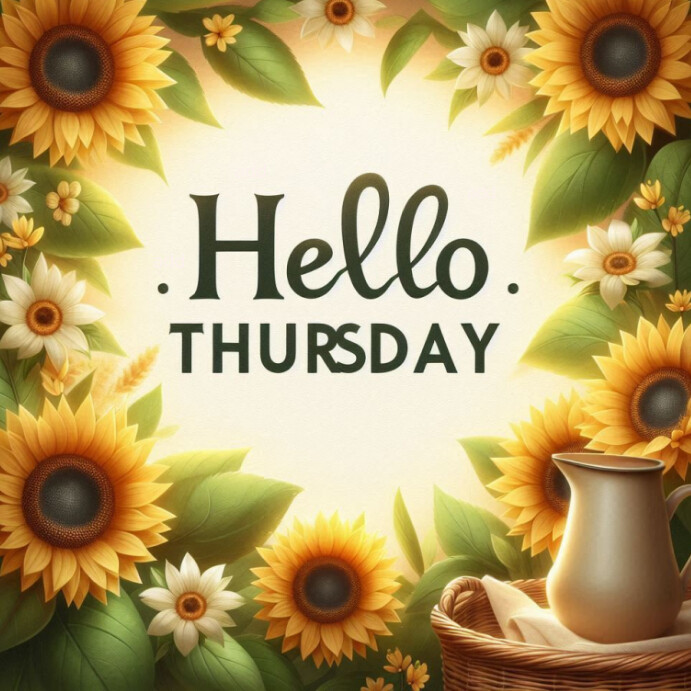 Hello Thursday Template | PosterMyWall