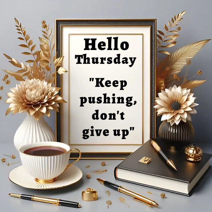 Hello Thursday Template | PosterMyWall