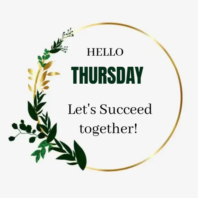 Hello! Thursday Rocks Hello Thursday Template | PosterMyWall
