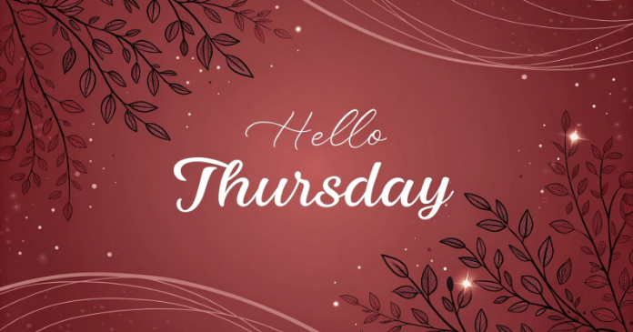 Hello Thursday Greeting Facebook Shared Image Template | PosterMyWall