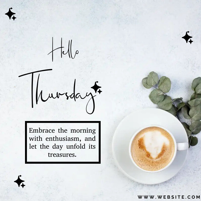 Hello Thursday Greetings Template | PosterMyWall