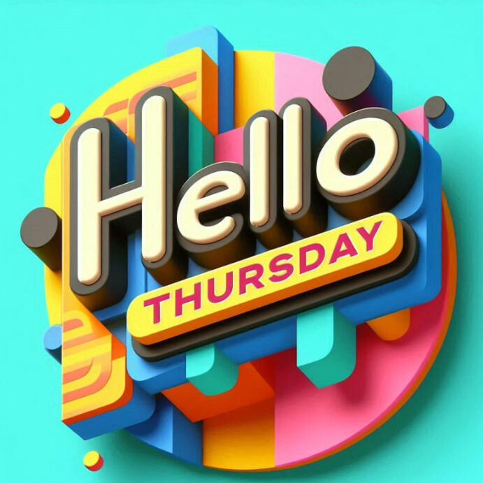 Hello Thursday Instagram Post Template | PosterMyWall