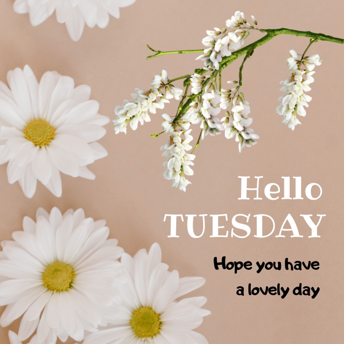 hello tuesday Template | PosterMyWall