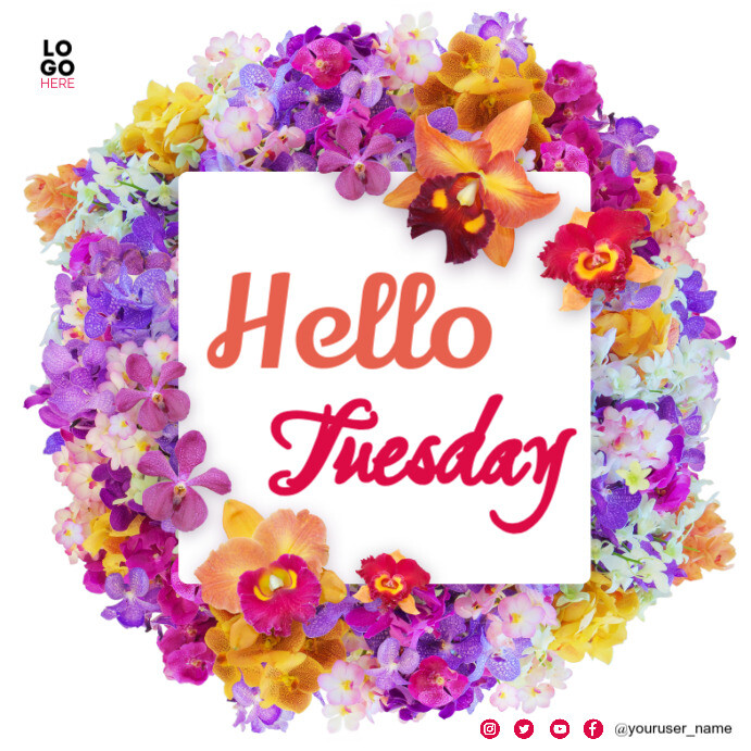 hello tuesday Template | PosterMyWall