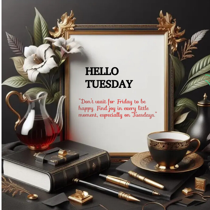 HELLO TUESDAY Template | PosterMyWall