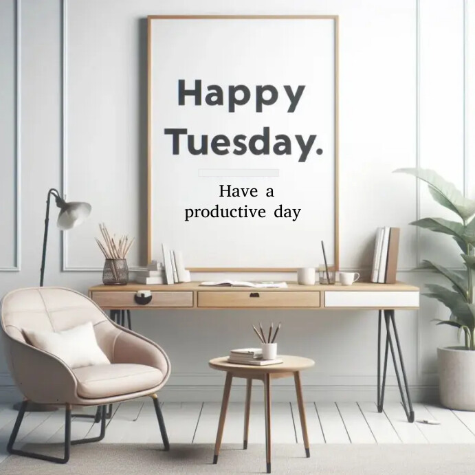 Hello Tuesday Rectangle Sign Plantilla de Hello Tuesday | PosterMyWall